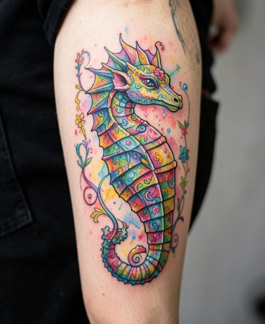 Ornate Colour Seahorse
